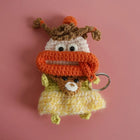 Llaveros Originales para Regalo - Funny Sausage Mouth Girl Crochet Keychain Personalizado
