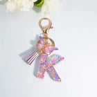 Llaveros Charms Letras A-Z con Colgante Mariposa y Borla - Accesorio Premium para Bolsos