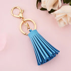 Llavero de Cuero Corto con Borla - Keychain Premium para Bolso, Mochila y Regalo