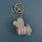 Llavero con Peluche Tejido a Mano - Perro Salchicha Dachshund Crochet, Suave y Original
