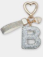 Bag Charm Llavero Elegante con Inicial Diamante - Regalo Premium para Bolso