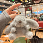 Llavero Coche Conejito de Peluche Suave - Adorable Llavero para Coches Mujer