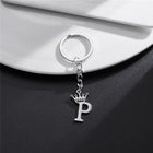 Llaveros Originales para Coche - Corona DIY A-Z Letras Colgante Acero Inoxidable Personalizado Regal