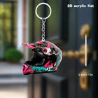 Llavero para moto que no raya la tija - Casco 3D Premium Antirrayas