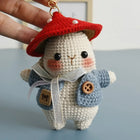 Llavero con Peluche de Conejo Tejido a Mano - Labubu Llavero Precio Premium, Llaveros con Peluches S
