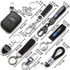 Llavero Ford Original de Cuero y Metal - Accesorio Premium para Mustang, Focus, Fiesta, Mondeo, Tran