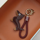Llavero con Foto Personalizado - Sausage Dog PU Leather Colgante para Llaves, Regalo Original para H