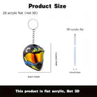 Llavero para moto que no raya la tija - Casco 3D Premium Antirrayas