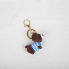 Llavero con Peluche Tejido a Mano - Perro Salchicha Dachshund Crochet, Suave y Original