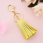 Llavero de Cuero Corto con Borla - Keychain Premium para Bolso, Mochila y Regalo