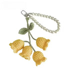 Llavero a Crochet Paso a Paso - Flores Tejidas a Mano, Llavero de Lana Artesanal Premium para Mujer,