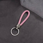 Llaveros originales para coche - Llavero de cuero trenzado hecho a mano, accesorio elegante para bol