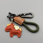 Llaveros Originales para Coche - Colgante de Poni Cute con Amuleto de Dinero, Decoración Premium par