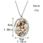 Llaveros Originales para Coche - Diseño Retro Virgen María con Gema del Tiempo, Llavero Premium para