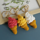 Llavero personalizado de crochet - Mini helado artesanal único