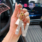Llaveros Originales para Coche - Abeja con Diamantes y Letras, Colgante Elegante para Llaves