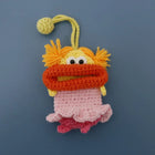 Llaveros Originales para Regalo - Funny Sausage Mouth Girl Crochet Keychain Personalizado