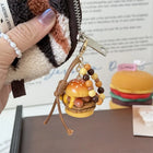 Llavero Personalizado Hamburguesa Cute - Colgante de Resina para Llavero del Día del Padre