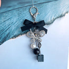 Llavero para Moteros Premium - Easya 2024 Mariposa Lazo Glitter Lujo Accesorio Moto