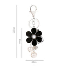 Llaveros Originales para Coche - EASYA Girasol Negro Perla de Lujo Llavero Cadena Regalo Fiesta