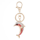 Llavero con Peluche de Tortuga Marina - Cristal Rhinestone y Metal, Diseño Marino para Bolso y Llave