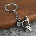 Llavero para Moto que No Raya la Tija - 3D Scooter Clásico, Regalo Unisex Premium