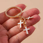 Llaveros Originales para Coche - Cruces Esmaltadas Elegantes para Llavero de Coche, Accesorio Premiu
