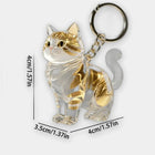 Bag Charm Llavero Gato para Guardar Pelo de Mascota - Recuerdo Transparente Premium