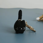 Llaveros Personalizados de Gatito a Crochet Hecho a Mano - Llavero Amigurumi Único para Bolso, Mochi