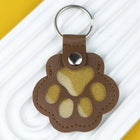 Llavero con Peluche Recuerdo para Mascotas - Llavero de Cuero con Colgante para Guardar Pelo de Perr