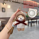 Llavero Coche de Peluche Oso Teddy Mocha - Llavero para Coches Elegante y Tierno