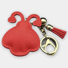 Bag Charm Llavero Mariquita Roja con Cristales y Borla - Charm para Bolsos Elegante y Brillante