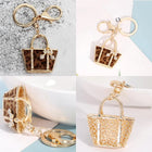 Private Key de tu Llavero - Llavero Creativo Estampado de Leopardo en Forma de Bolso, Regalo Premium
