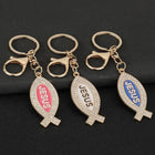 Bag Charm Llavero Religioso Premium - Símbolo de Jesús en 3 Colores con Cristal