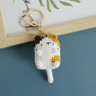 Llavero con foto personalizado - Mini Kitten Series Crochet Cat Doll, Llavero de Ganchillo Premium