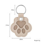 Llavero con foto personalizado de cuero con huella de perro - Regalo único para dueños de mascotas