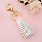 Llavero de Cuero Corto con Borla - Keychain Premium para Bolso, Mochila y Regalo
