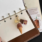 Llavero Personalizado Croissant y Café - Diseño Resina Premium