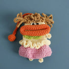 Llaveros Originales para Regalo - Funny Sausage Mouth Girl Crochet Keychain Personalizado