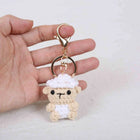 Llavero Personalizado Mini Animal Crochet - Oveja Vaca Muñeco Amigurumi Premium