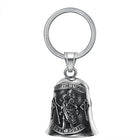 Llavero Moto Vintage San Cristóbal - Amuleto Protector para Motociclistas Punk