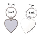 Llavero con Foto Personalizado - Corazón Personalizable con Texto y Foto, Regalo Único para Él o Ell