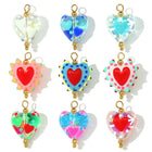 Contraseña del Llavero Inicio de Sesion - Corazón de Cristal Artesanal Premium para Ella