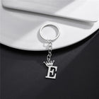 Llaveros Originales para Coche - Corona DIY A-Z Letras Colgante Acero Inoxidable Personalizado Regal