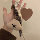 Llavero con Peluche Kawaii Oso Helado - Llaveros Capibara Peluche Premium para Regalo