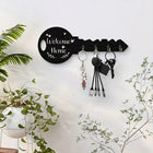 Llavero para Moteros de Madera Bohemia | Organizador de Pared Premium con Múltiples Ganchos