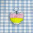 Llavero con Foto Personalizado - Corazón de Pompón Suave para Llavero, Mochila y Bolso - Regalo Únic