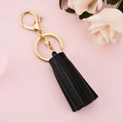 Llavero de Cuero Corto con Borla - Keychain Premium para Bolso, Mochila y Regalo
