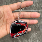Llavero para moto que no raya la tija - Casco 3D Premium Antirrayas