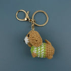 Llavero con Peluche Tejido a Mano - Perro Salchicha Dachshund Crochet, Suave y Original
